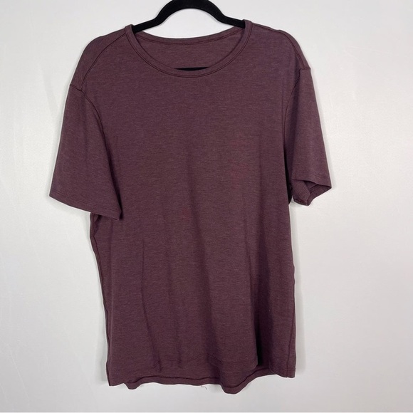 Lululemon - Metal Vent Tech Mélange Stretch-Jersey T-Shirt - Burgundy XL - Picture 5 of 7